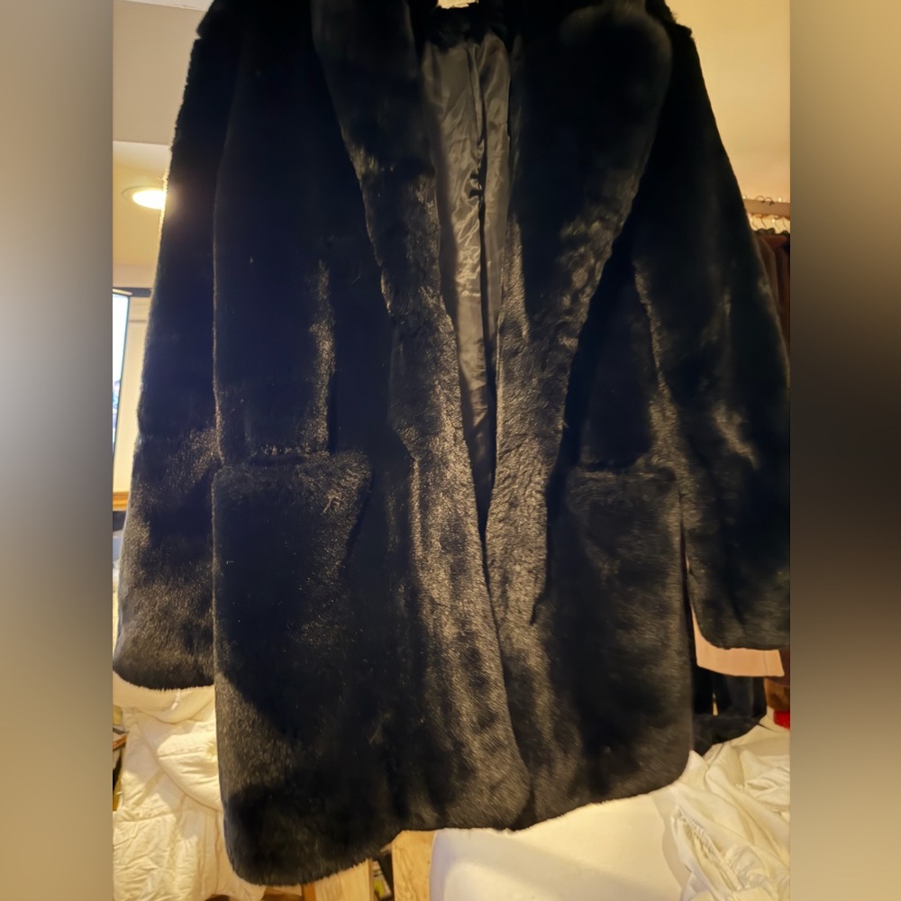Apparis Midnight Black Teddy Jacket